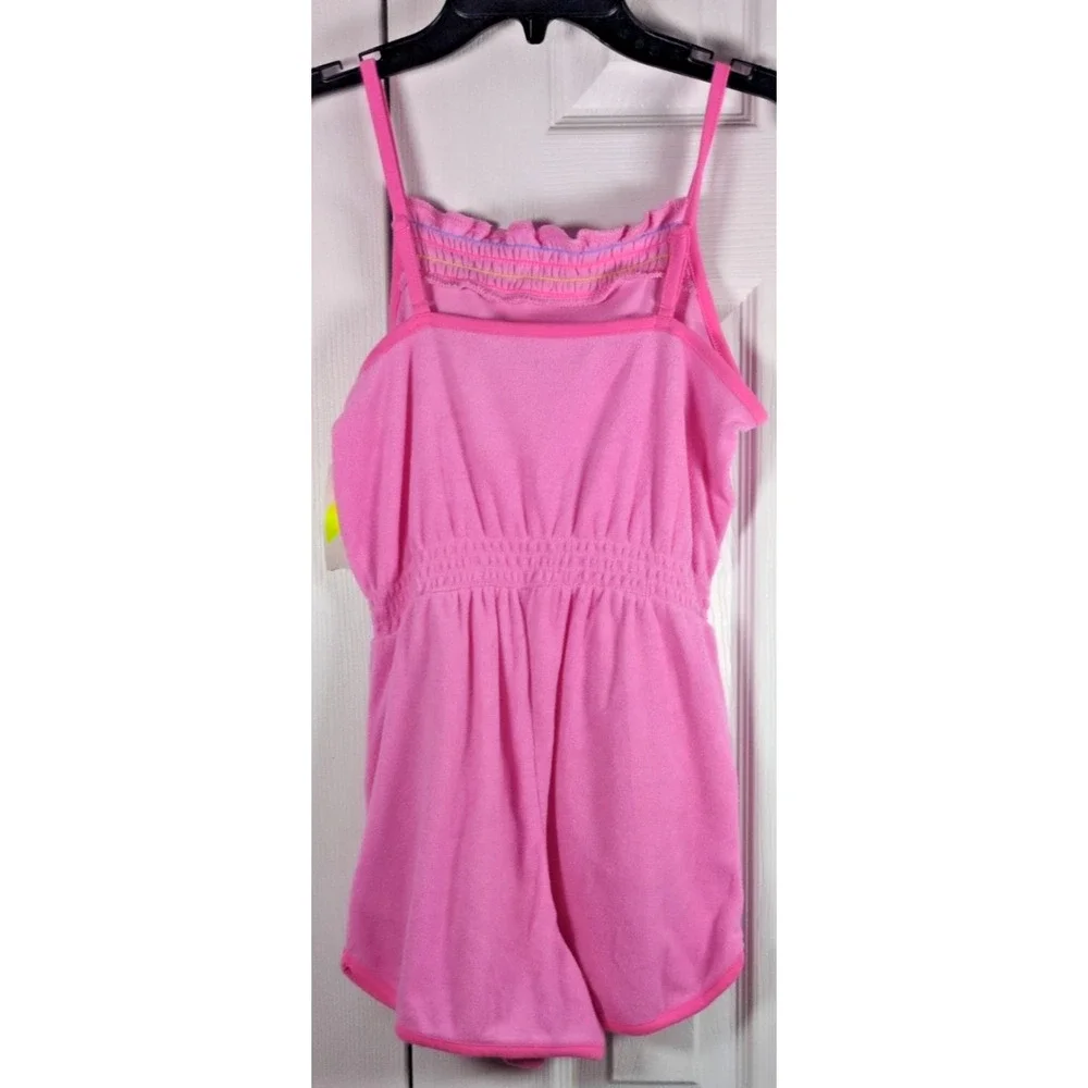 Epic Threads Girls Towel Terry Romper M Pink Swim Suit Coverup 100205686GR NWT